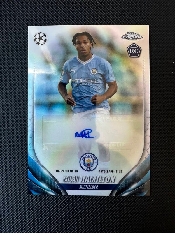 Micah Hamilton Auto Rookie Topps Chrome UEFA CC 2023/24 Refractor #CA-MH