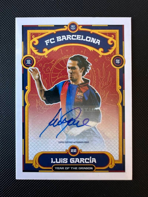Luis García Auto Topps Year Of The Dragon China 2023/24 #AU-LG