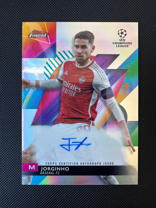 Jorginho Auto Topps Finest UCL & UEL 2023/24 Refractor #A-JO