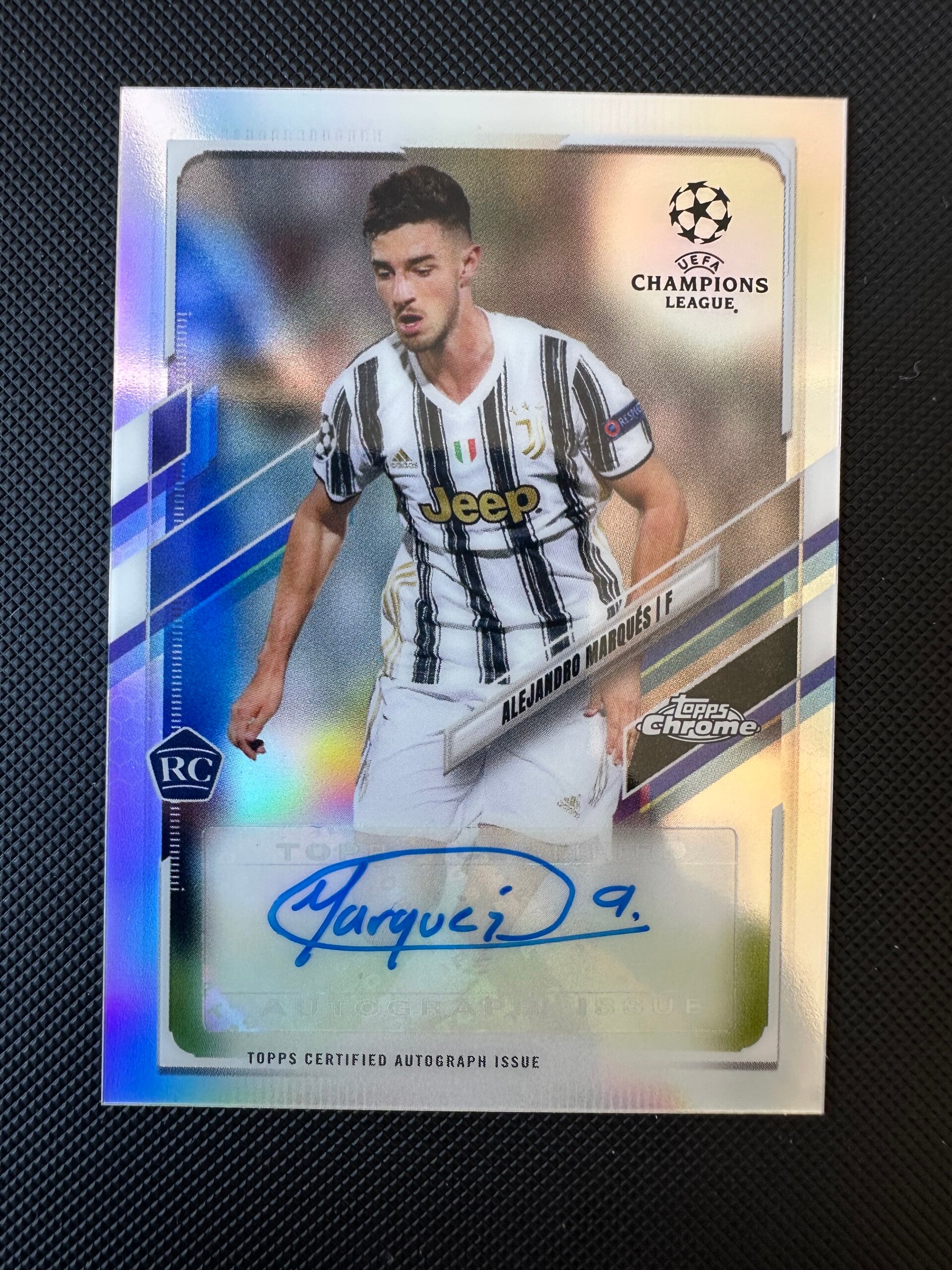 Alejandro Marqués Rookie Auto Topps Chrome UEFA CL 2020/21 Refractor #CA-AM