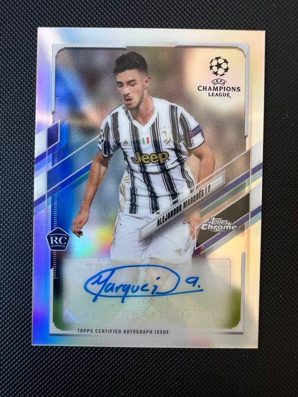 Alejandro Marqués Rookie Auto Topps Chrome UEFA CL 2020/21 Refractor #CA-AM