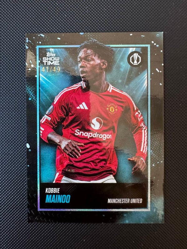 Kobbie Mainoo /49 Topps Show Time 2025 Blue MAN. UTD.