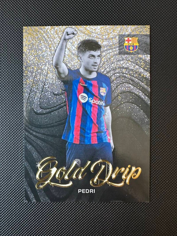 Pedri Topps Team Set 2023 Gold Drip #48