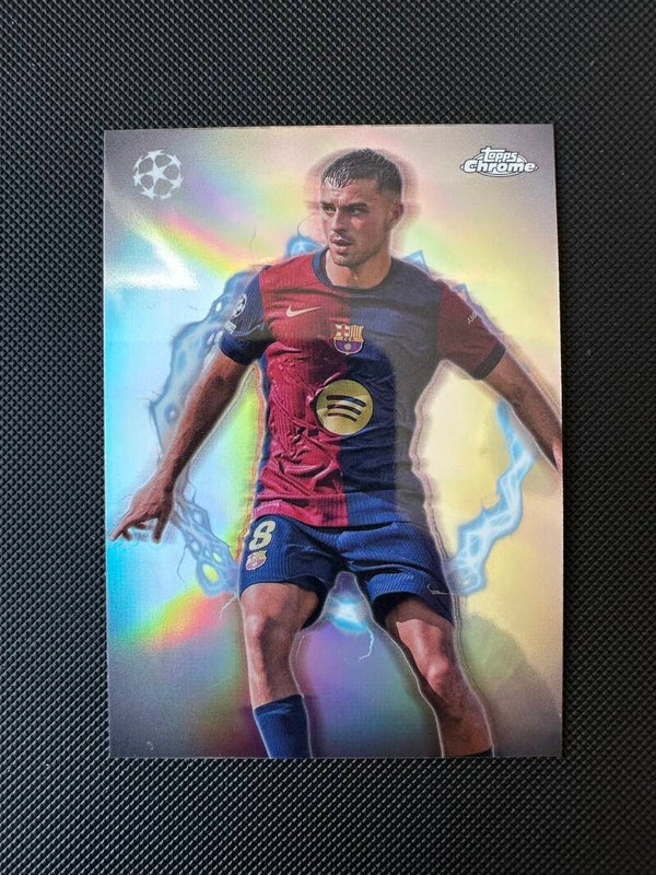 Pedri Topps Chrome UEFA 2024/25 Circle Of Power Refractor #CP-4