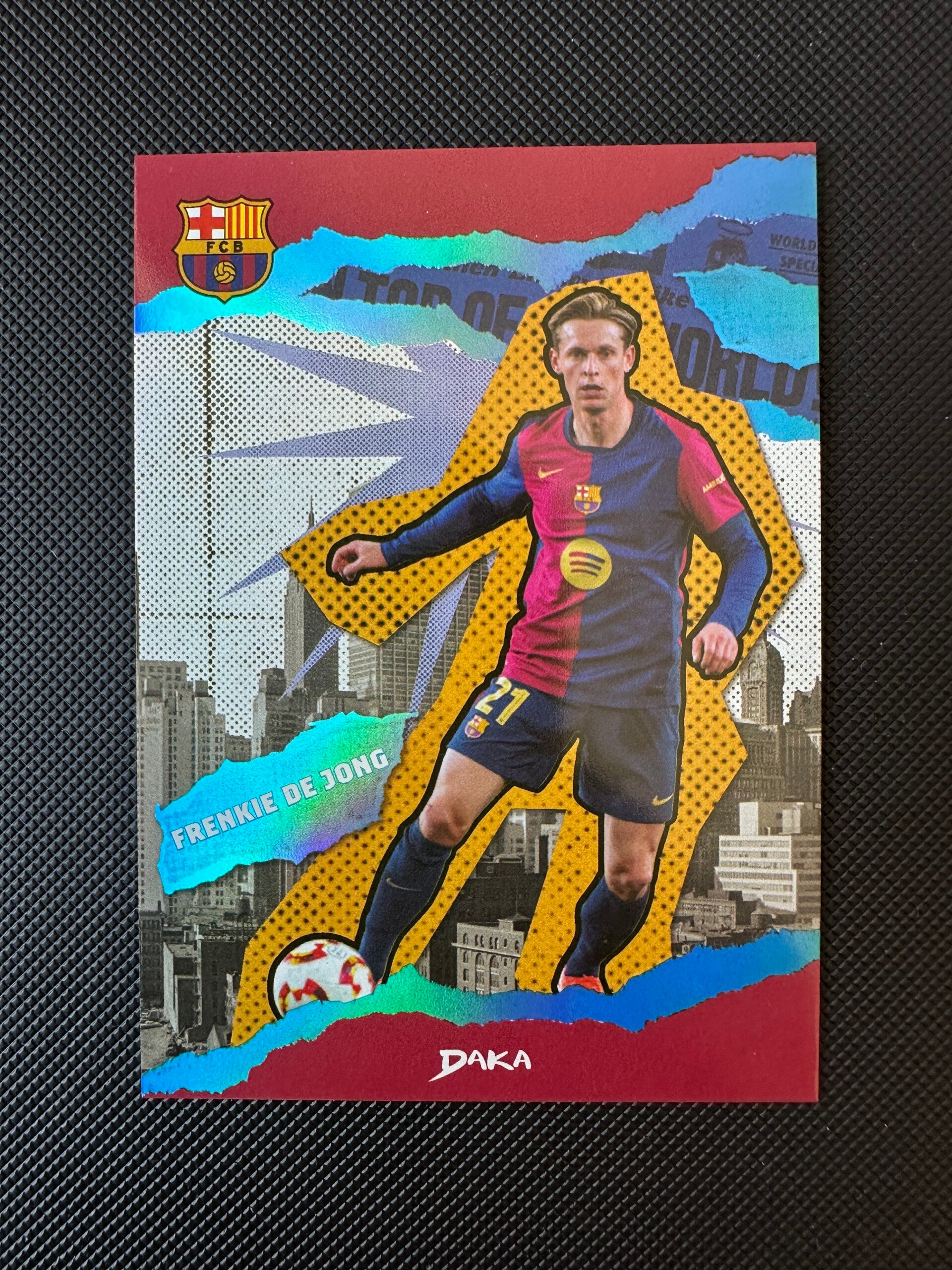 Frenkie De Jong /149 Daka 2025 Blue Refractor #BR-4