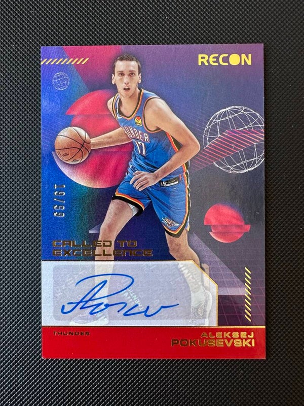 Aleksej Pokusevski /99 Auto Panini Recon Basketball 2022/23 Called To Excellence #CES-APK