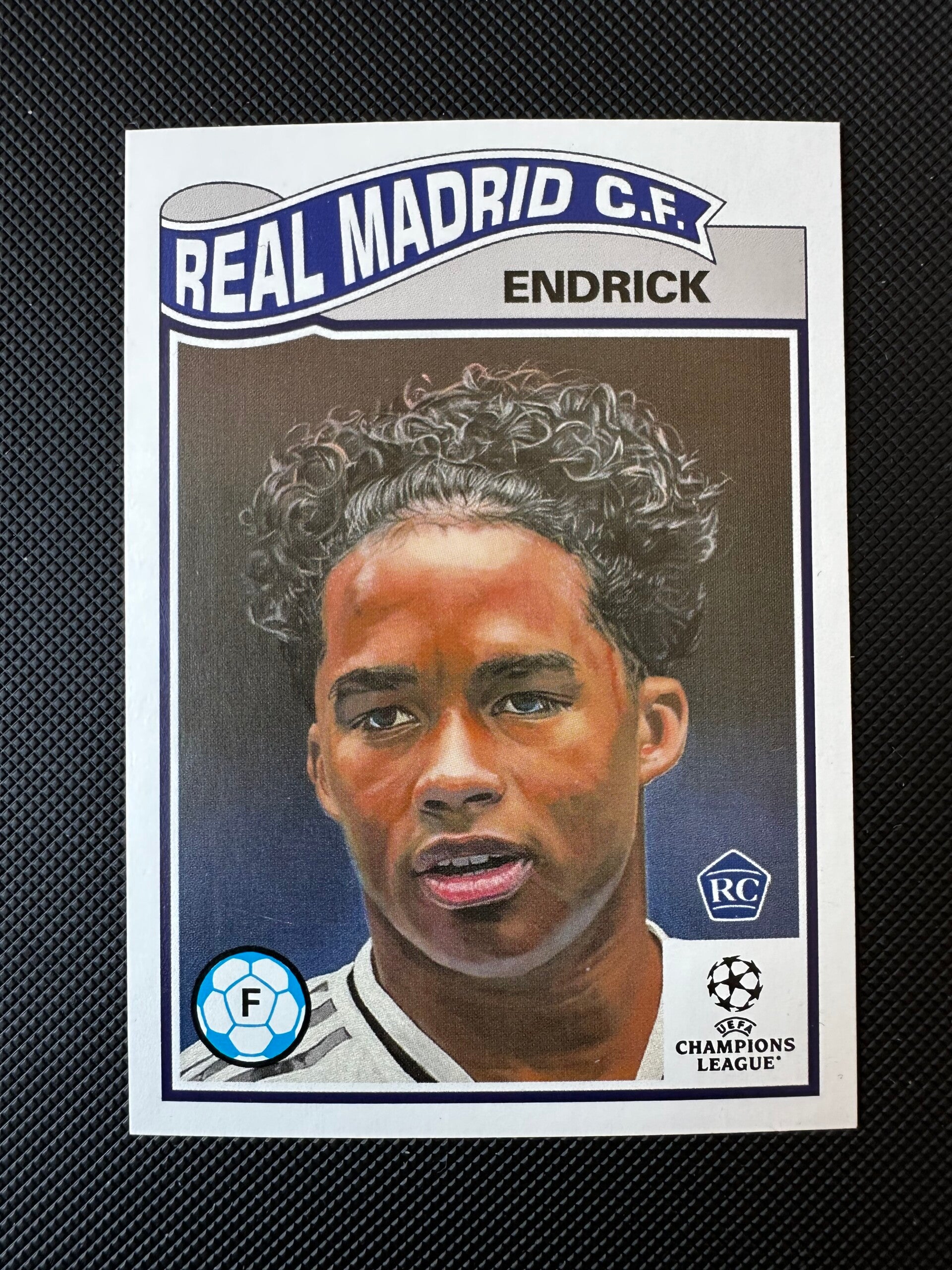 Endrick Rookie Topps Living Set UEFA Champions League 2024 #715 REAL MADRID