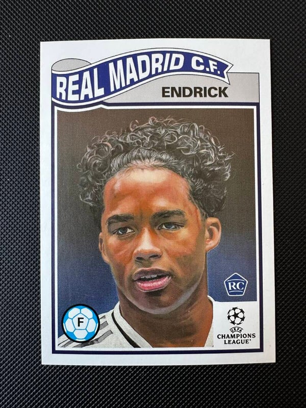 Endrick Rookie Topps Living Set UEFA Champions League 2024 #715 REAL MADRID