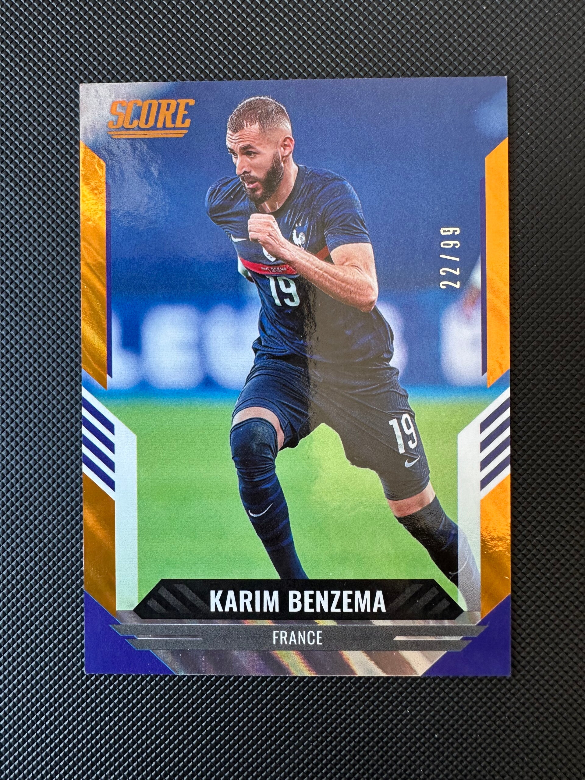 Karim Benzema /99 Panini Score 2021/22 Orange #60