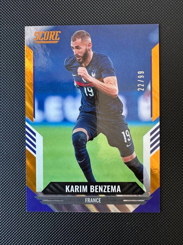 Karim Benzema /99 Panini Score 2021/22 Orange #60