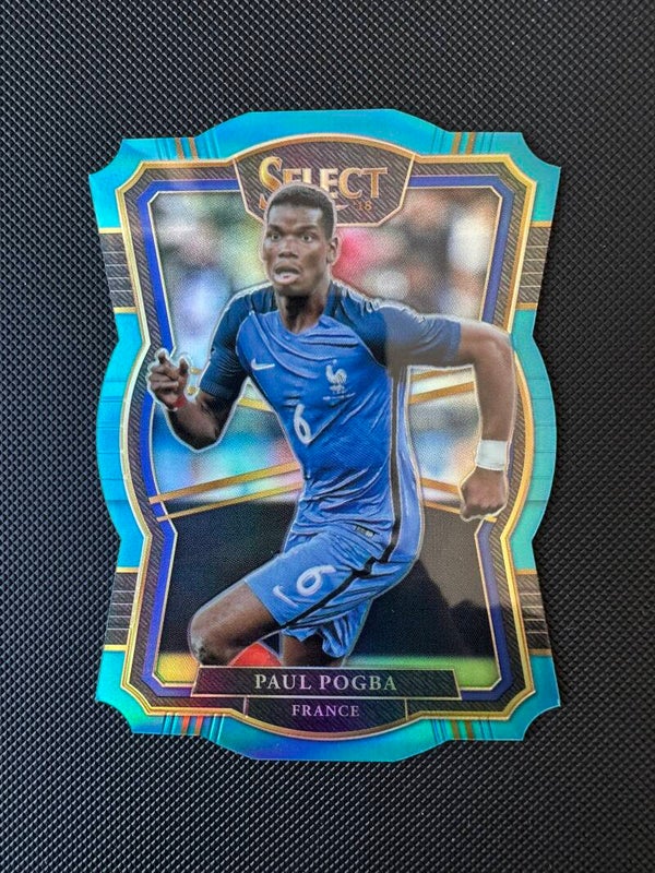 Paul Pogba /249 Panini Select 2017/18 Blue Prizm #166