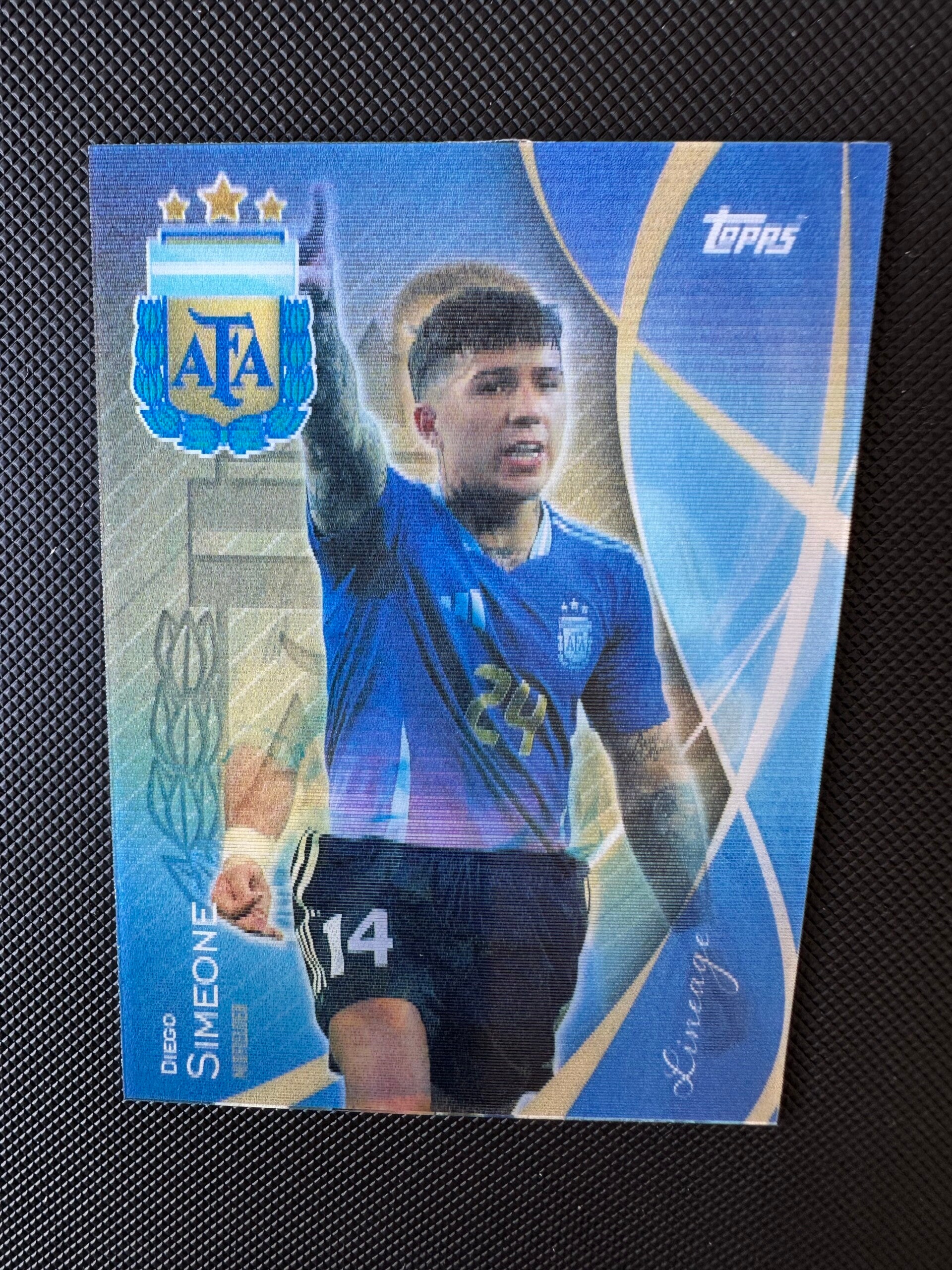 Diego Simone x Enzo Fernandez Topps Argentina Lineage 2024 #LL-2