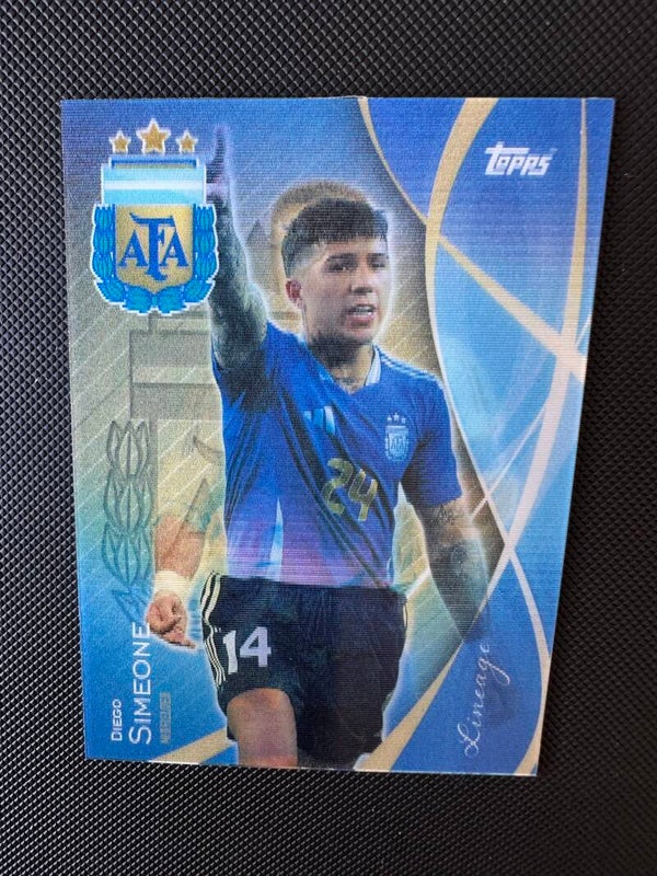 Diego Simone x Enzo Fernandez Topps Argentina Lineage 2024 #LL-2