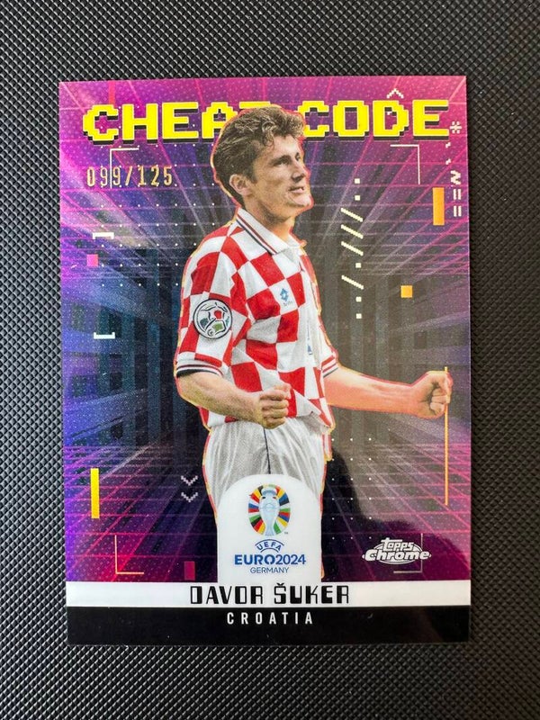 Davor Šuker /125 Topps Chrome UEFA Euro 2024 Cheat Code #CC-5