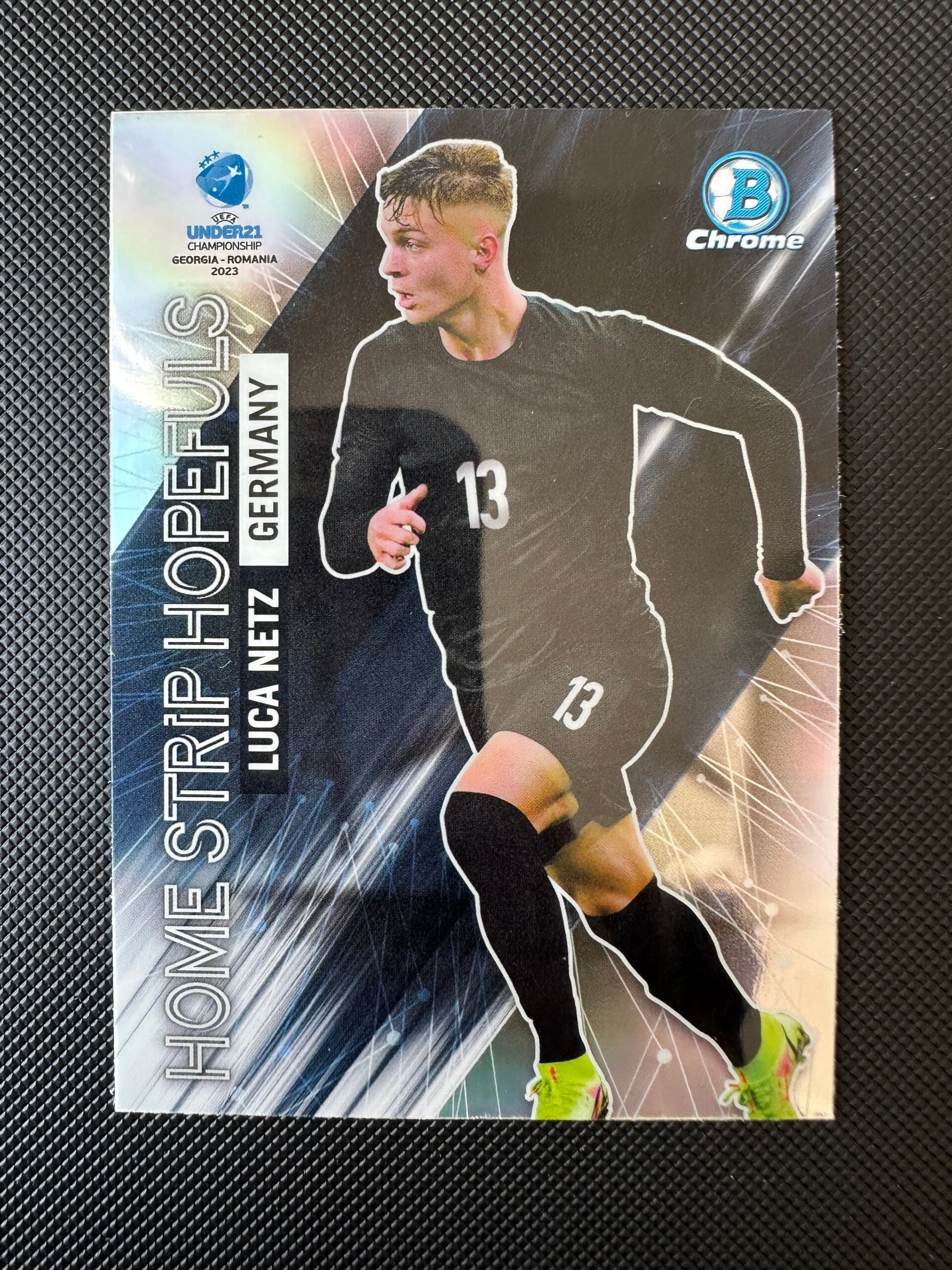 Luca Netz Topps Bowman 2022 UEFA Under21 Home Strip Hopefuls #HS-18