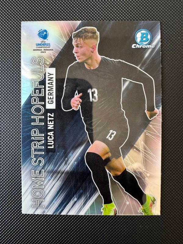 Luca Netz Topps Bowman 2022 UEFA Under21 Home Strip Hopefuls #HS-18