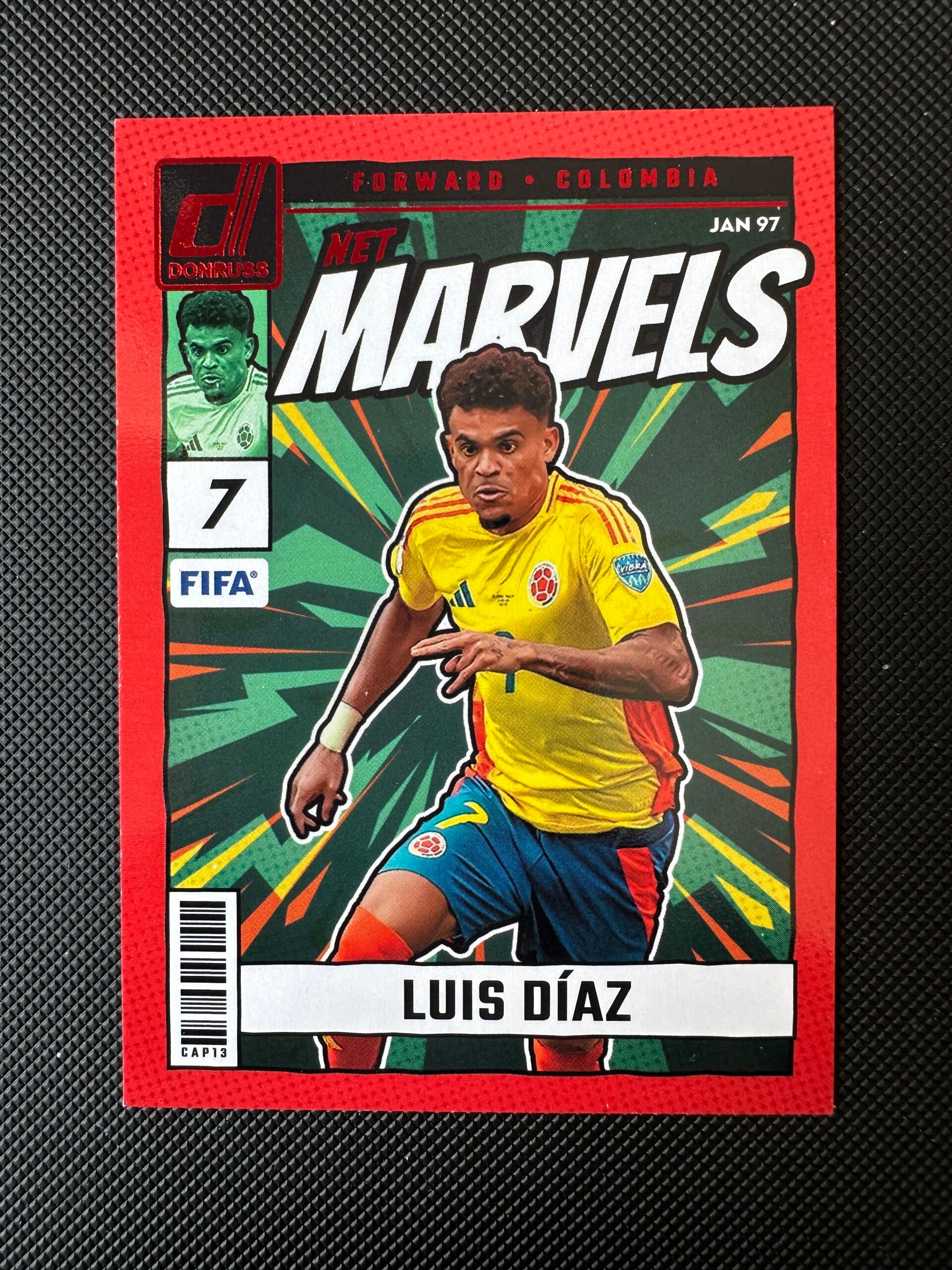 Luis Diaz Panini Donurss 2024/25 Net Marvels Red #5 KOLUMBIJA