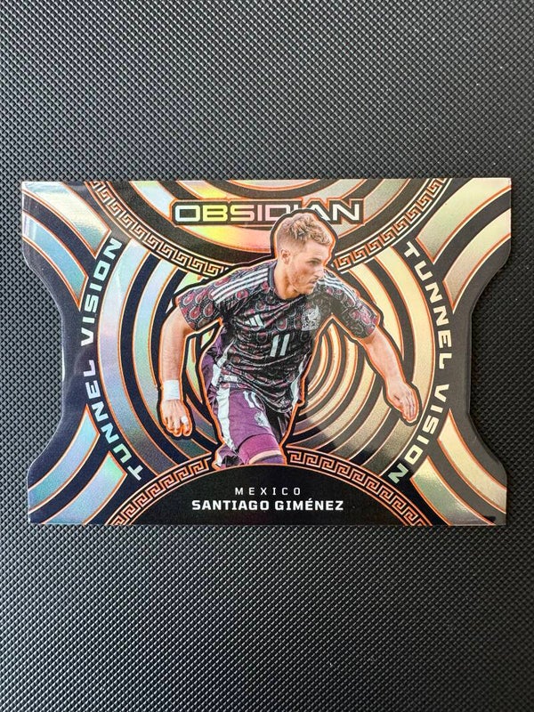 Santiago Gimenez /99 Panini Obsidian 2023/24 Tunnel Vision #17 MEKSIKO