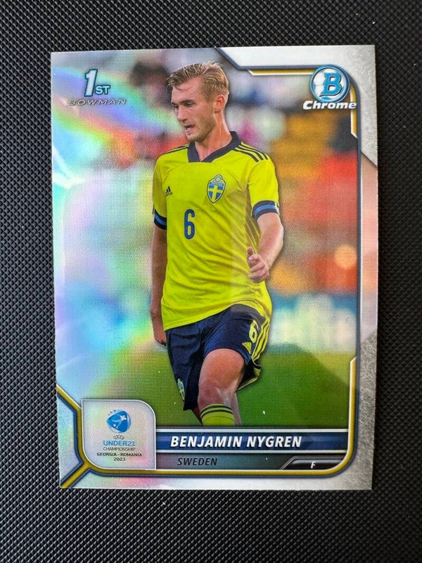 Benjamin Nygren Topps Bowman 2022 UEFA Under21 1st Bowman Refractor #32 ŠVECKA