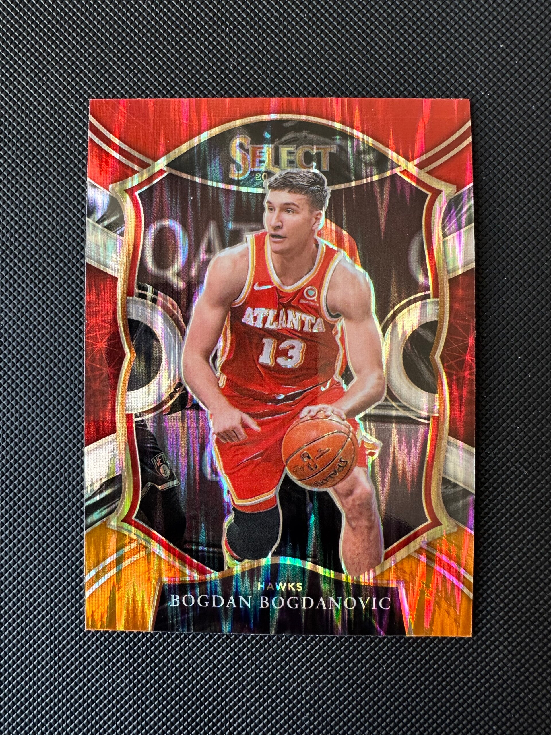 Bogdan Bogdanović Panini Select 2020/21 Red Gold Shimmer- Concourse Prizm #50