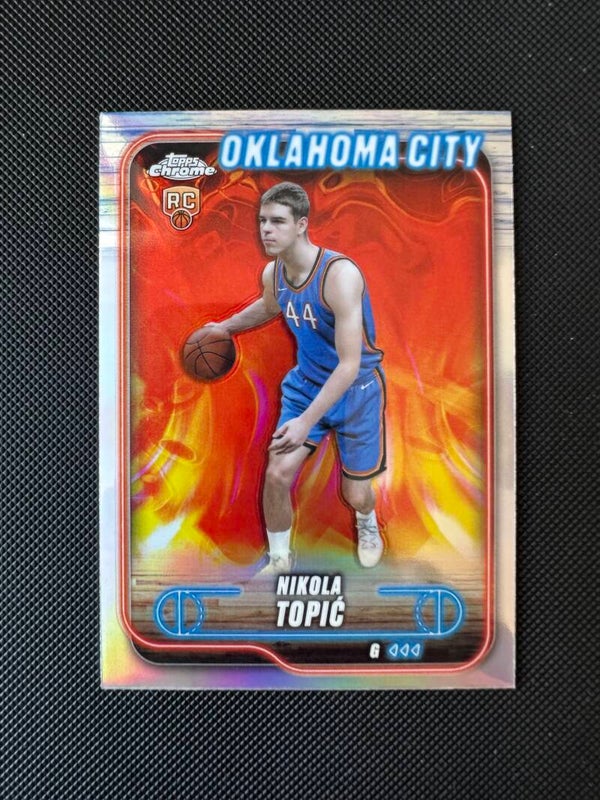 Nikola Topić Rookie Topps Chrome 2025 Refractor #119