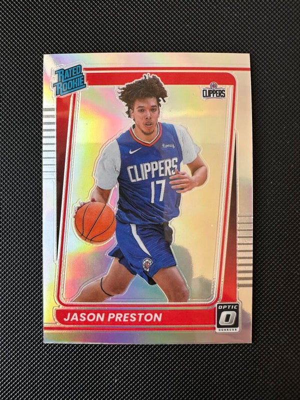 Jason Preston Panini Donruss Optic 2021/22 Rated Rookie Prizm #160