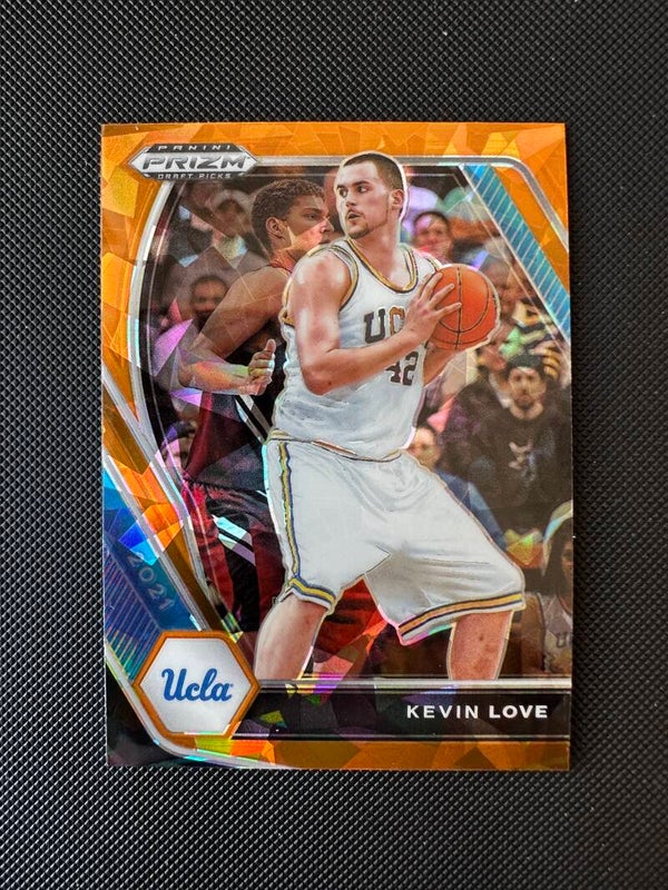 Kevin Love Panini Prizm Draft Picks 2021 Ucla- Orange Ice Prizm #55