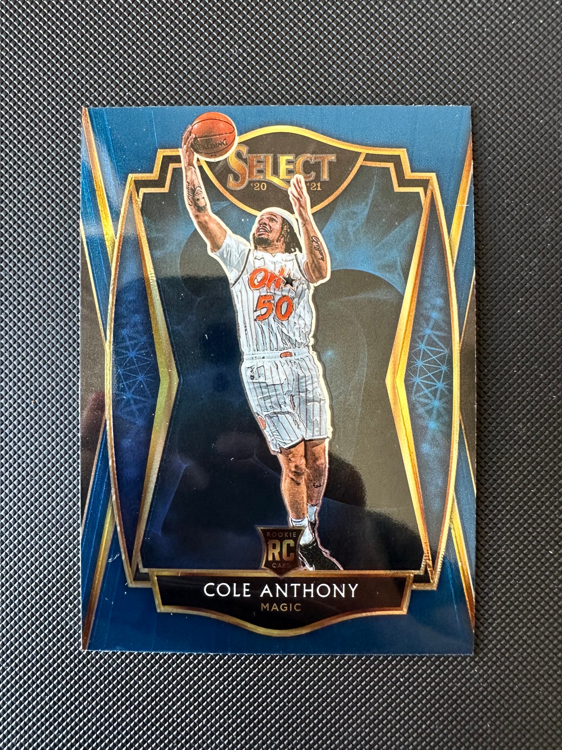 Cole Anthony Rookie Panini Select 2020/21 Premier Level Blue #177