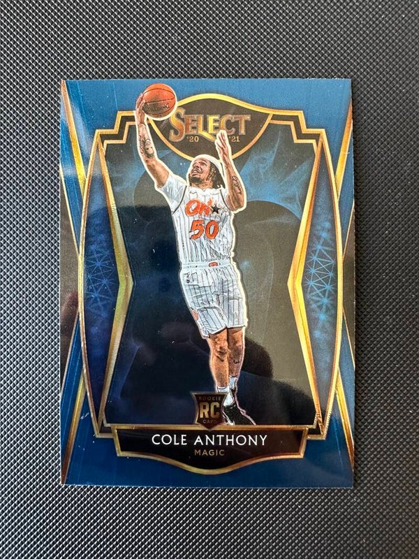 Cole Anthony Rookie Panini Select 2020/21 Premier Level Blue #177