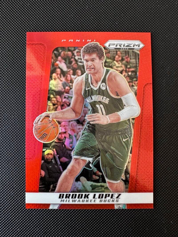 Brook Lopez /199 Panini Prizm Deca 2024/25 Red Prizm #46