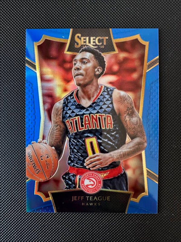 Jeff Teague /249 Panini Select 2015/16 Blue Prizm #25