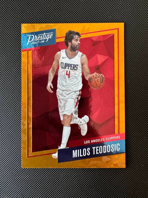 Miloš Teodosić Panini Prestige 2017/18 2017-18 Micro Etch Rookies -Orange #46
