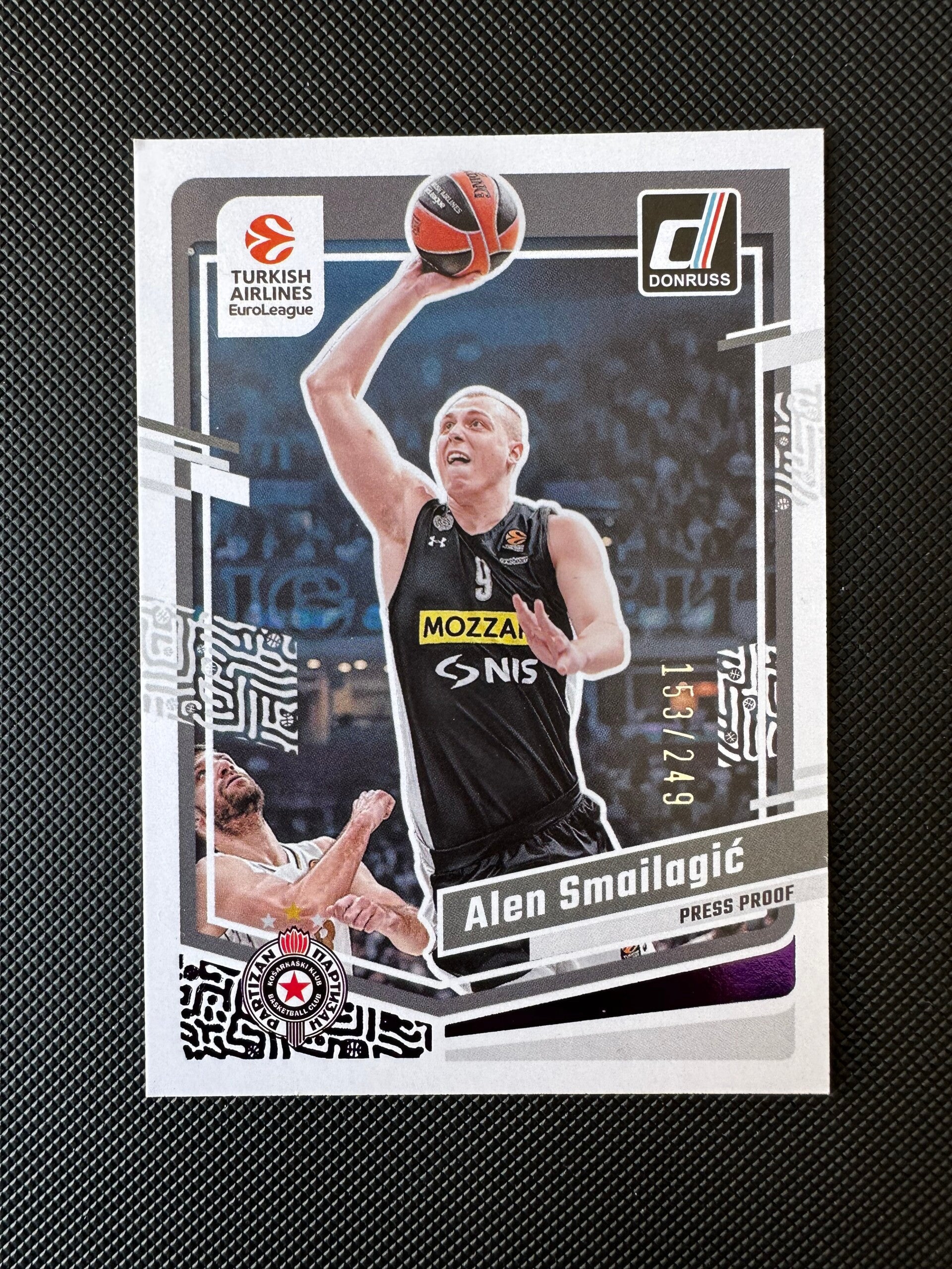 Alen Smajilagić /249 Panini Donruss Euroleague 2023/24 Press Proof # 68