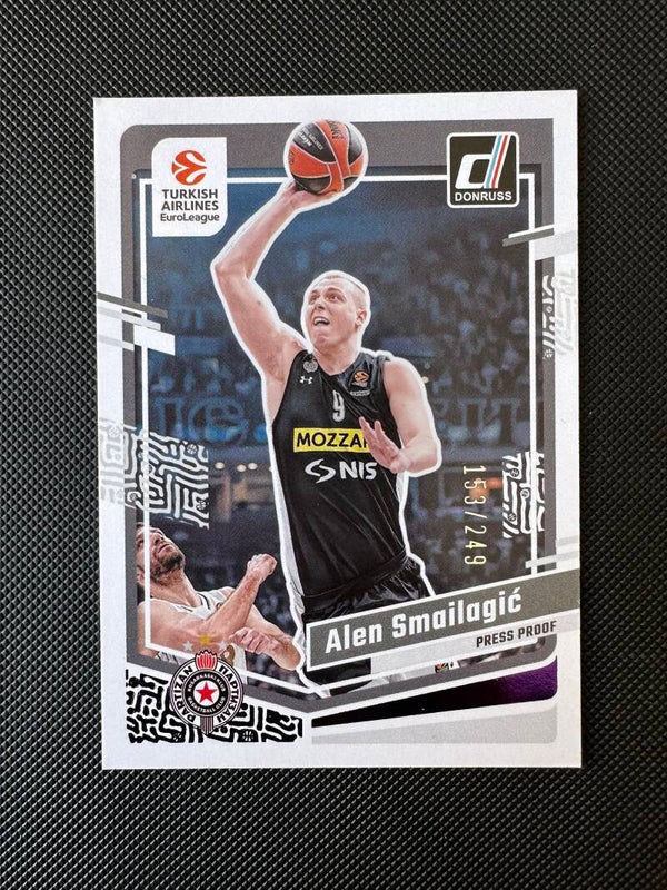 Alen Smajilagić /249 Panini Donruss Euroleague 2023/24 Press Proof # 68