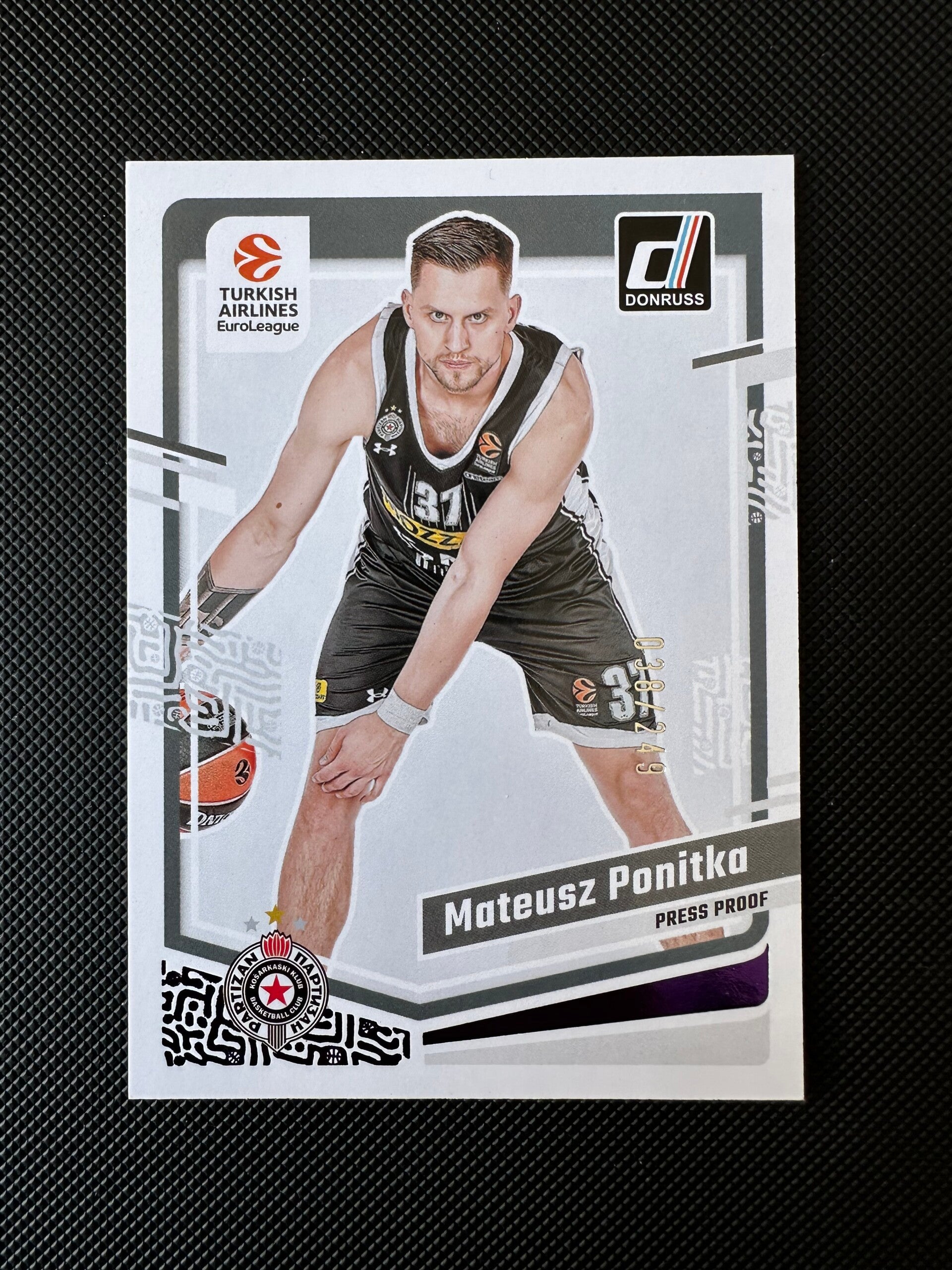 Mateusz Ponitka /249 Panini Donruss Euroleague 2023/24 Press Proof #131