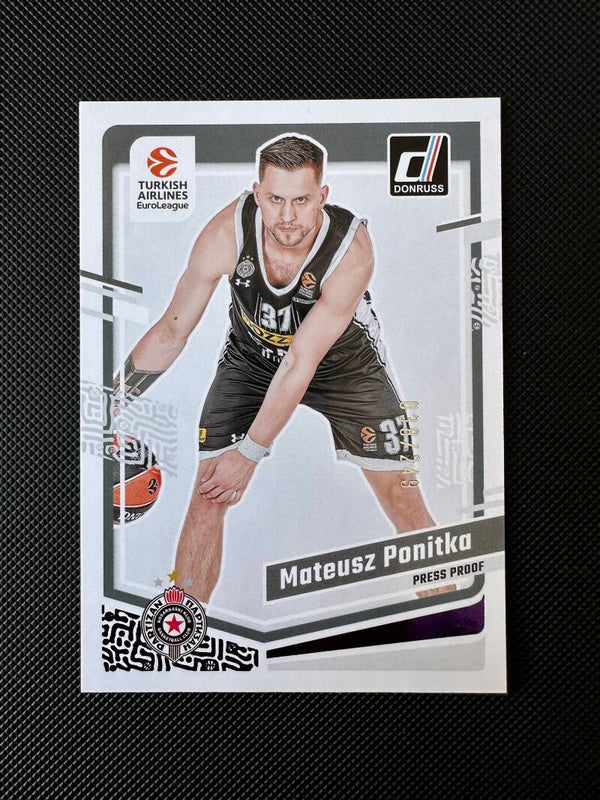 Mateusz Ponitka /249 Panini Donruss Euroleague 2023/24 Press Proof #131