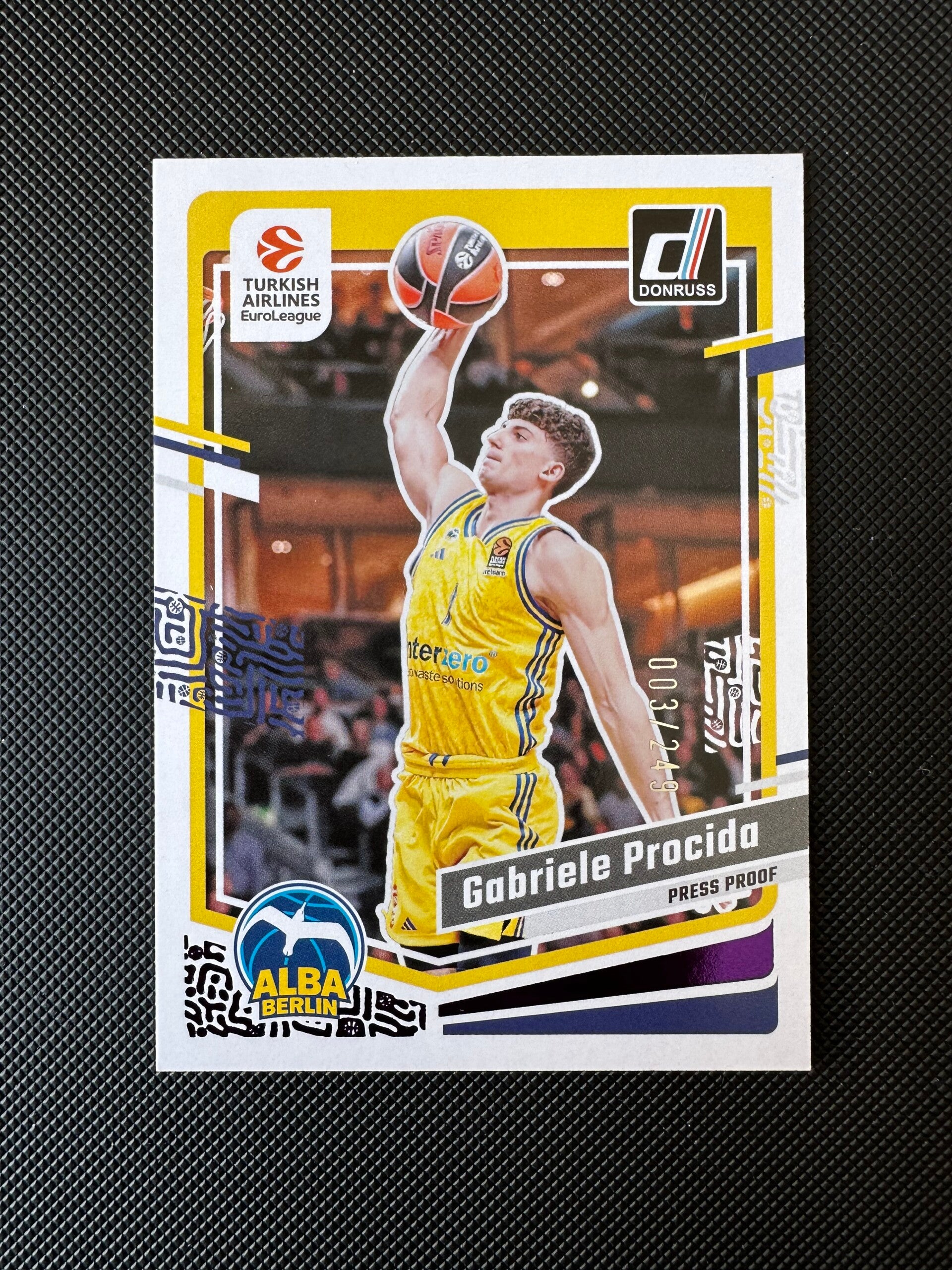 Gabriele Procida /249 Panini Donruss Euroleague 2023/24 Press Proof #12