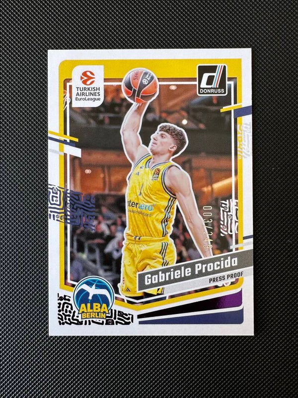 Gabriele Procida /249 Panini Donruss Euroleague 2023/24 Press Proof #12