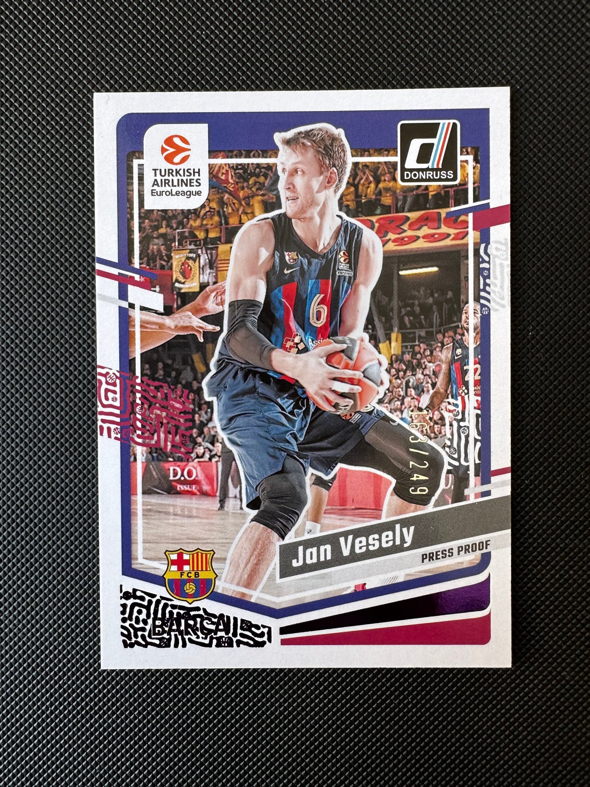 Jan Vesely /249 Panini Donruss Euroleague 2023/24 Press Proof #51