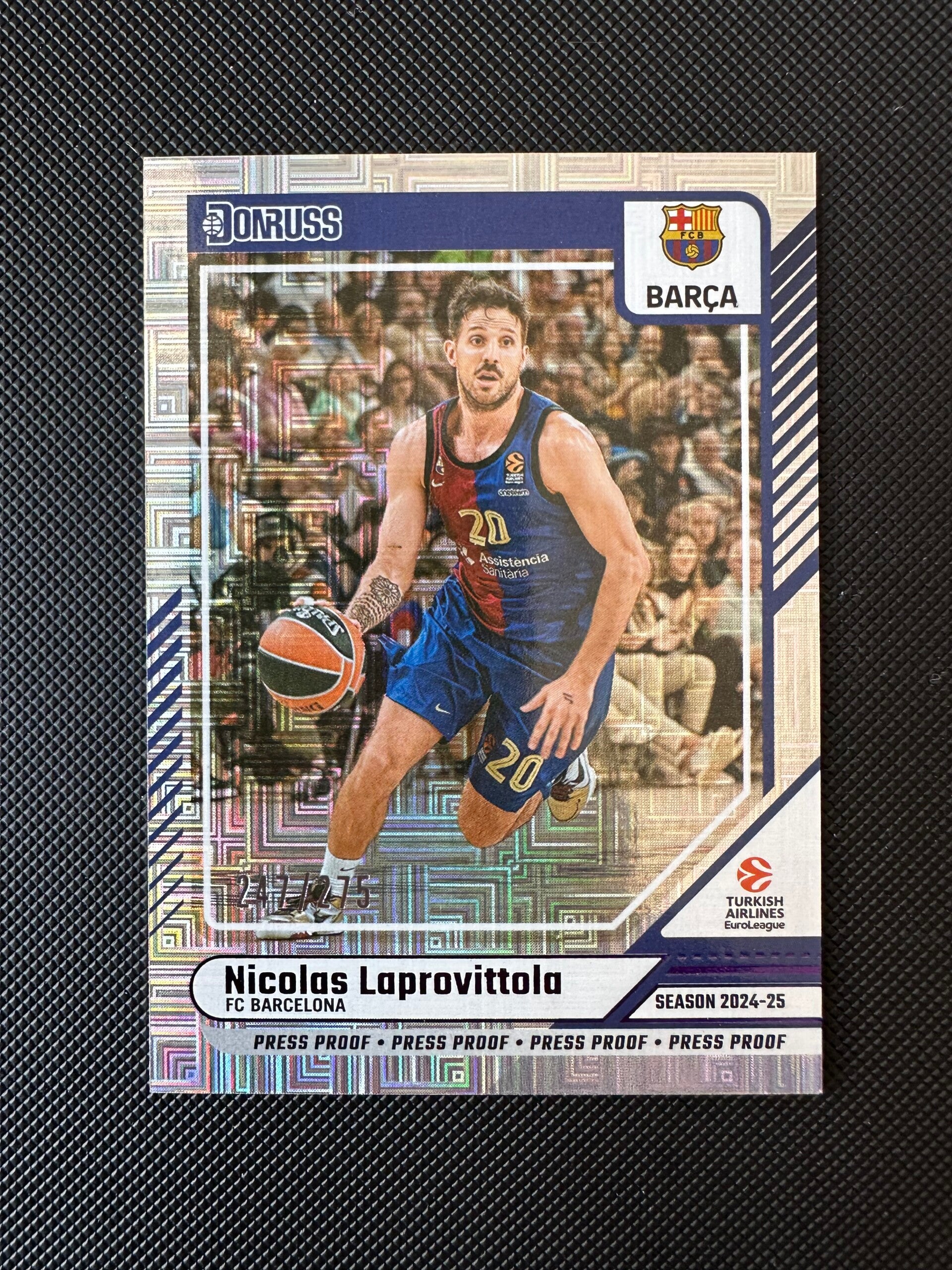 Nicolas Laprovittola /275 Panini Donruss Euroleague 2024/25 Press Proof #115