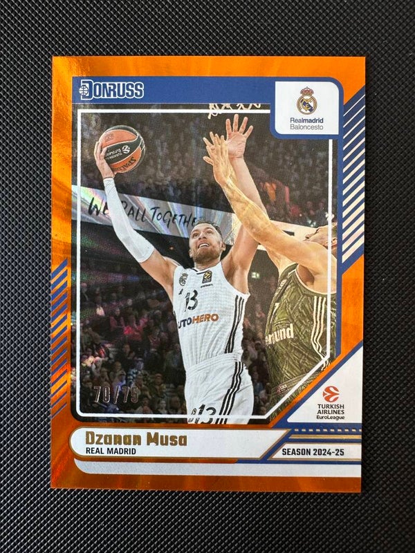 Dzanan Musa /75 Panini Donruss Euroleague 2024/25 Orange Lazer #58