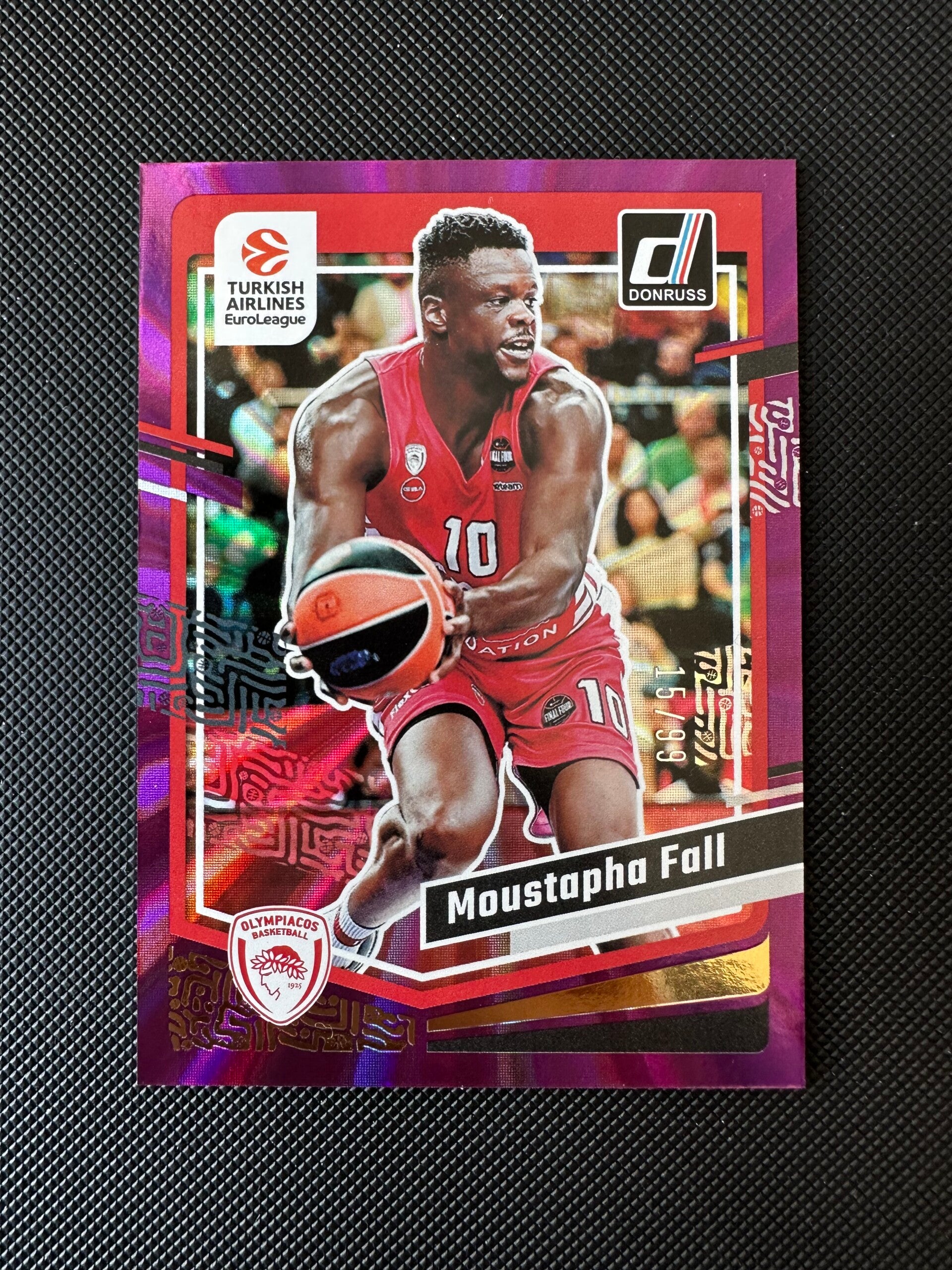 Moustapha Fall /99  Panini Donruss Euroleague 2023/24 Purple Lazer #123