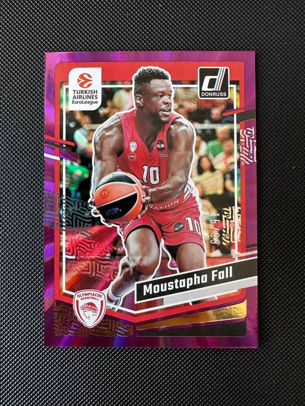 Moustapha Fall /99  Panini Donruss Euroleague 2023/24 Purple Lazer #123