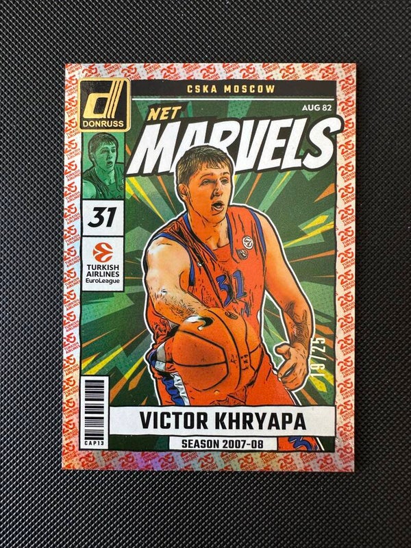 Victor Khryapa /25 Panini Donruss Euroleague 2024/25 Net Marvels-Gold- 25th Anniversary #25