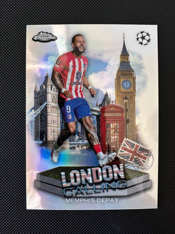 Memphis Depay Topps Chrome 2024 London Calling Refractor #LC-2