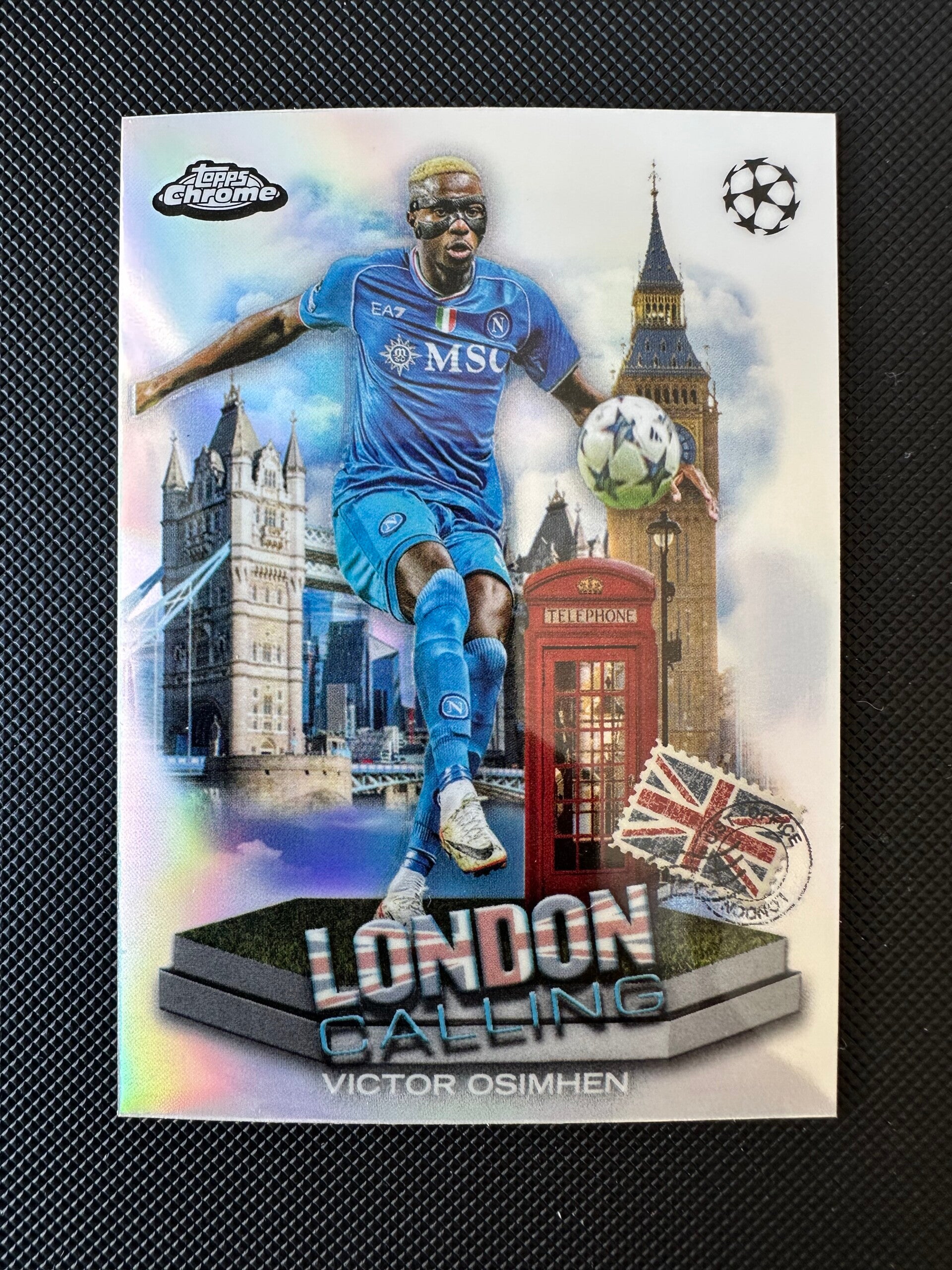 Victor Osimhen Topps Chrome 2024 London Calling Refractor #LC-10 NAPOLI