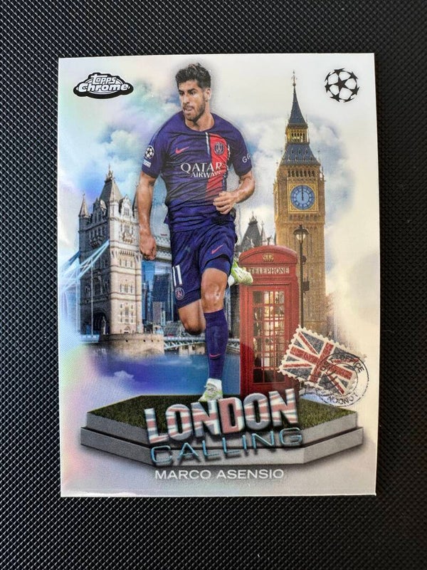 Marco Asensio Topps Chrome 2024 London Calling Refractor #LC-13 PSG