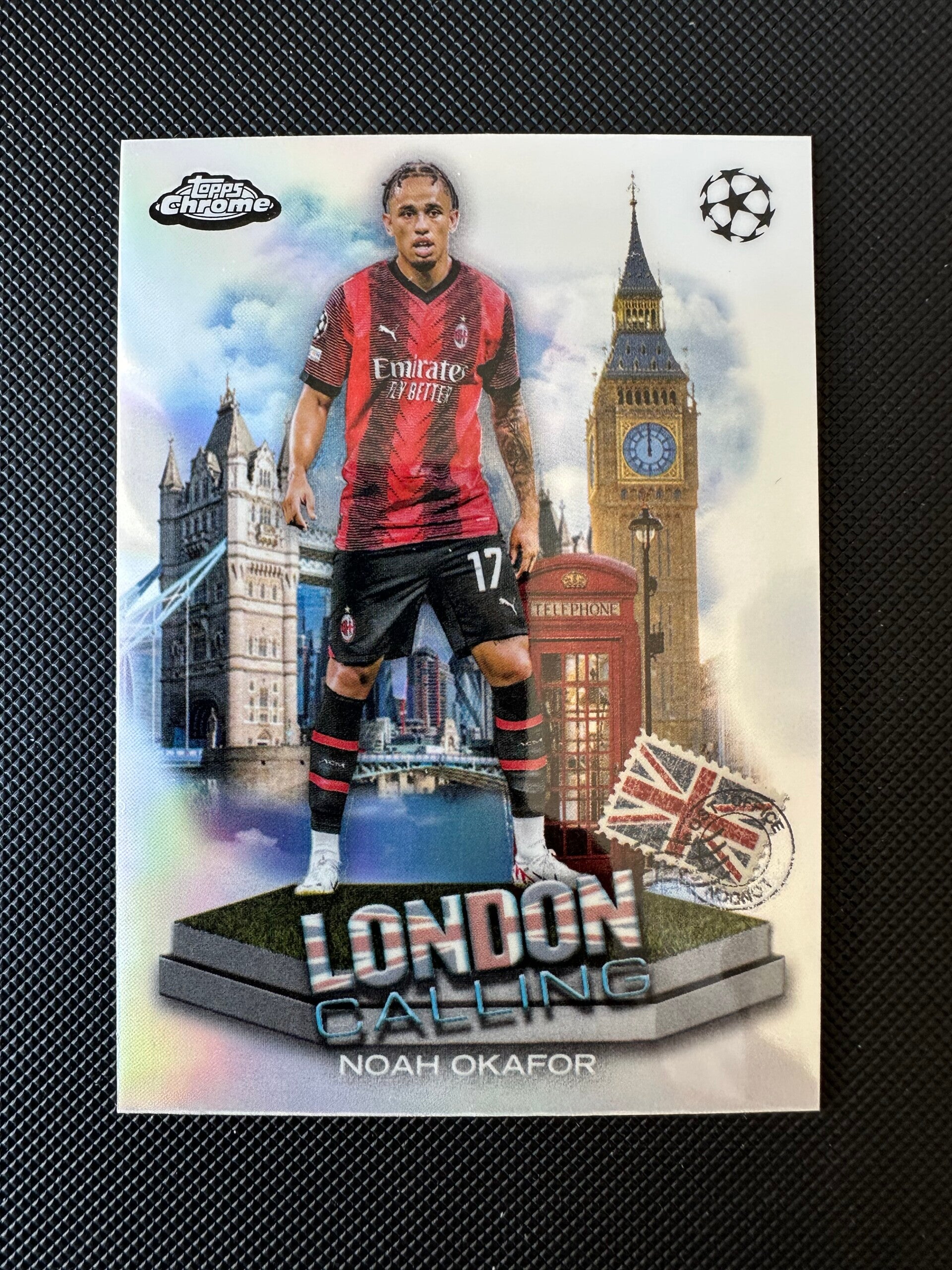 Noah Okafor Topps Chrome 2024 London Calling Refractor #LC-1 MILAN