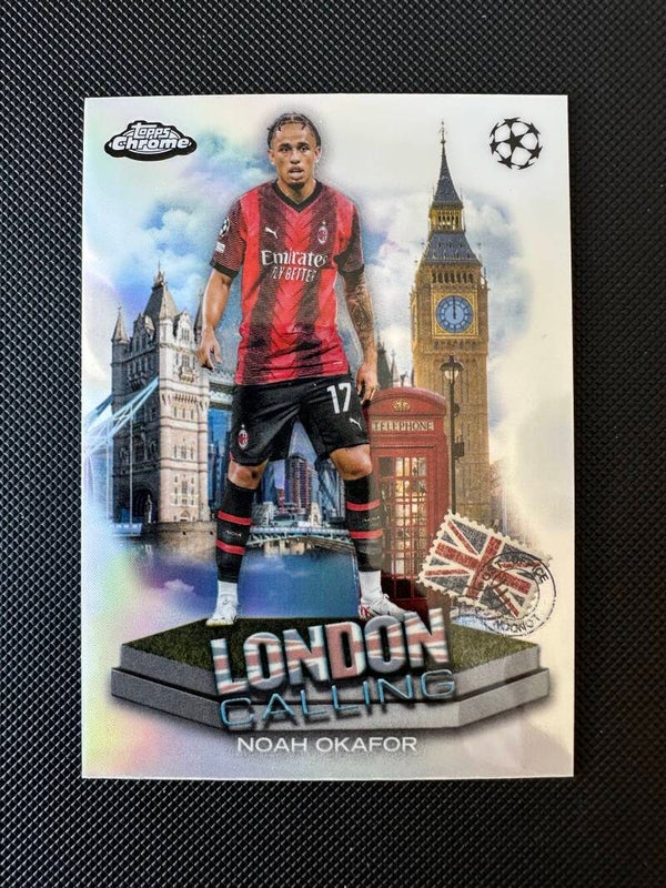 Noah Okafor Topps Chrome 2024 London Calling Refractor #LC-1 MILAN