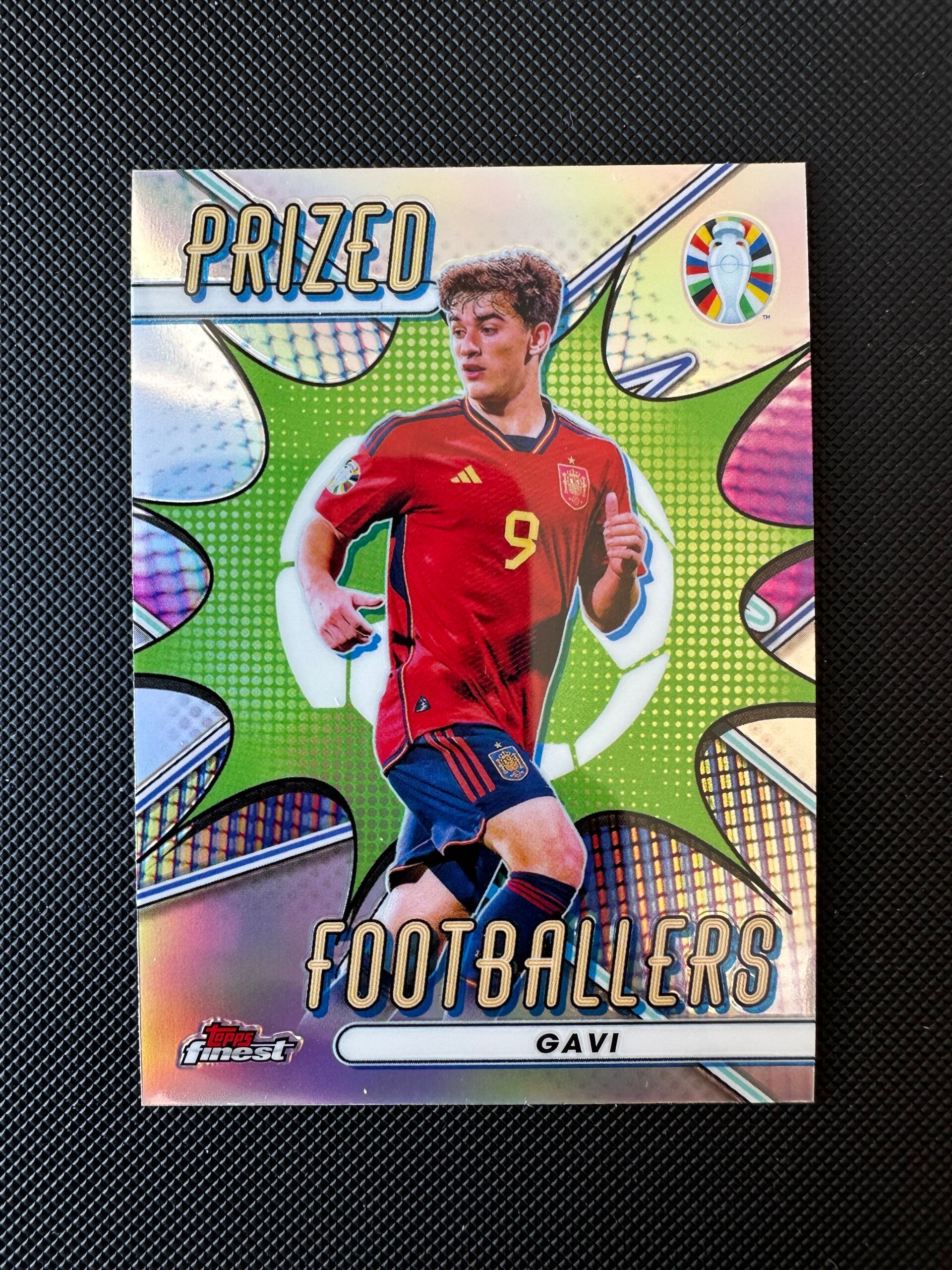 Gavi Topps Finest 2023 Road To UEFA Euro 2024 Prized Footballers Refractor #PF-GA